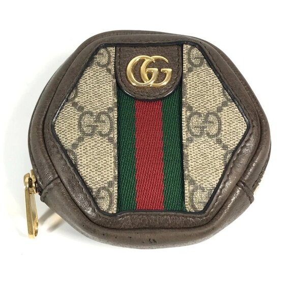 GUCCI 645123 GG Shelly line Ophidia Key Chain Wallet Coin Compartment coin purse - Picture 1 of 14